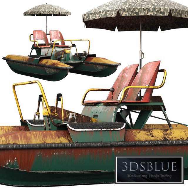 Catamaran Amber (pedalo) old 3DS Max - thumbnail 3