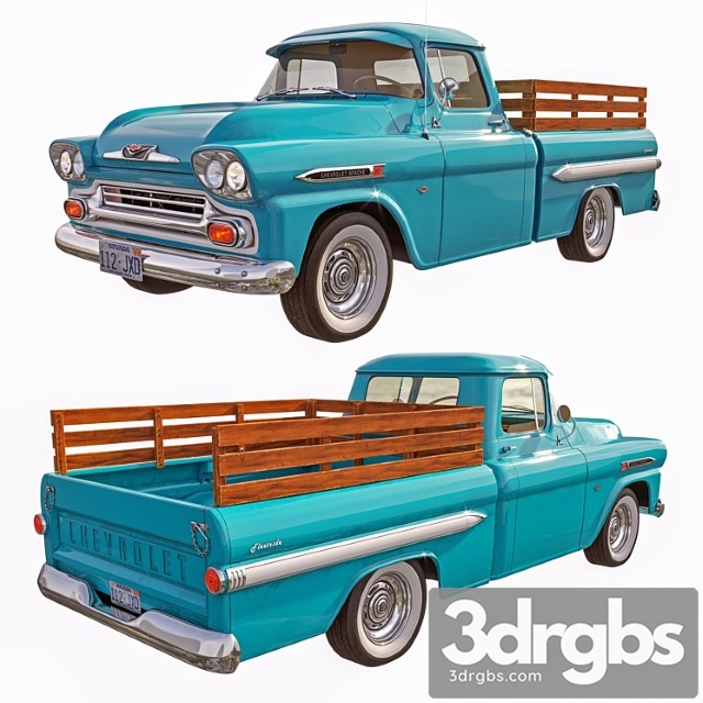 Chevrolet Apache 1959 3dsmax Download - thumbnail 1