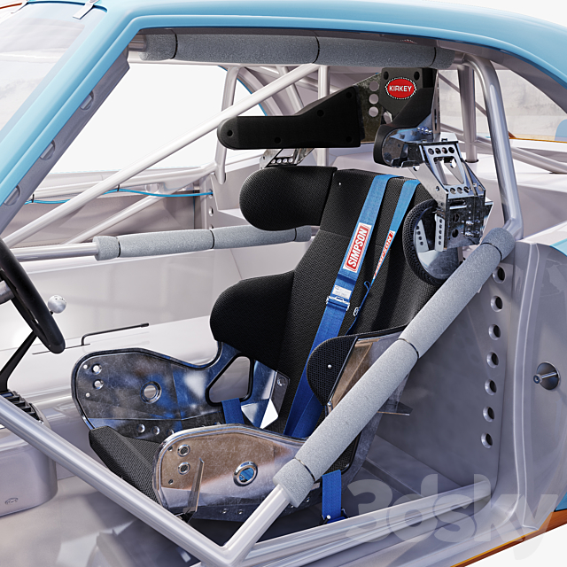 Chevrolet camaro gulf racing 1968 3DSMax File - thumbnail 4