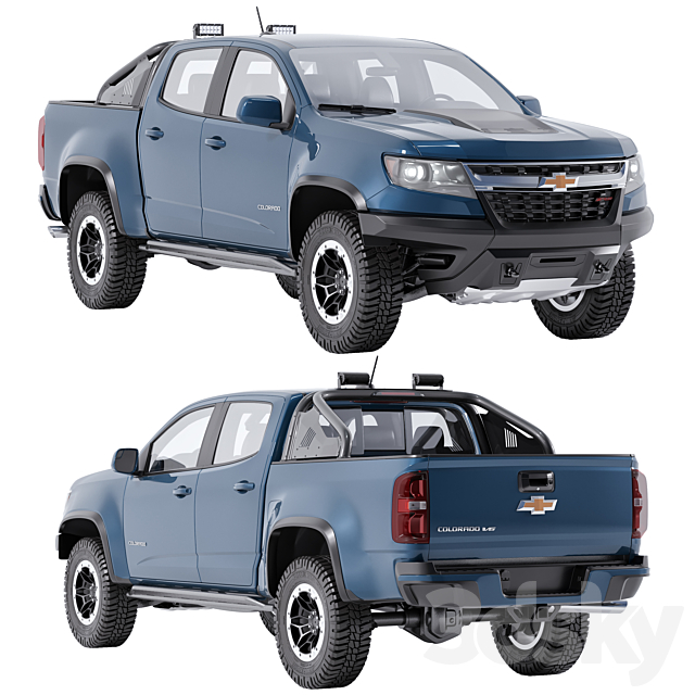 Chevrolet Colorado ZR2 3ds Max - thumbnail 1