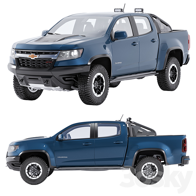 Chevrolet Colorado ZR2 3ds Max - thumbnail 2