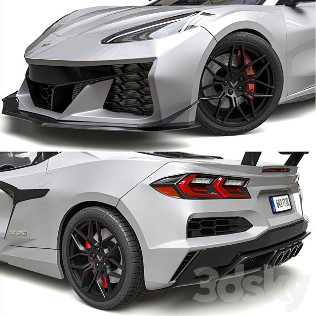 Chevrolet Corvette Z06 2023 3DSMax File - thumbnail 5