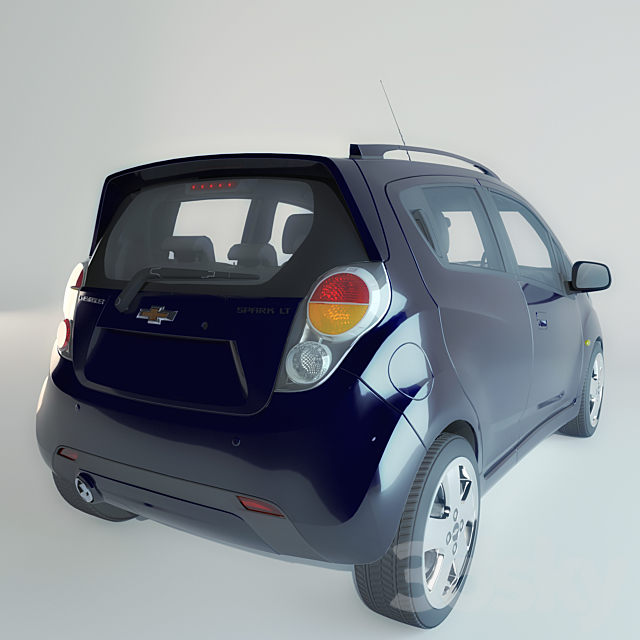 Chevrolet Spark 3DS Max Model - thumbnail 2