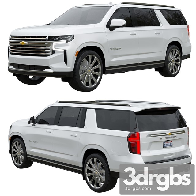 Chevrolet Suburban 2021 3dsmax Download - thumbnail 1