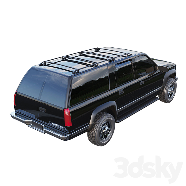 Chevrolet Suburban 3DS Max Model - thumbnail 2