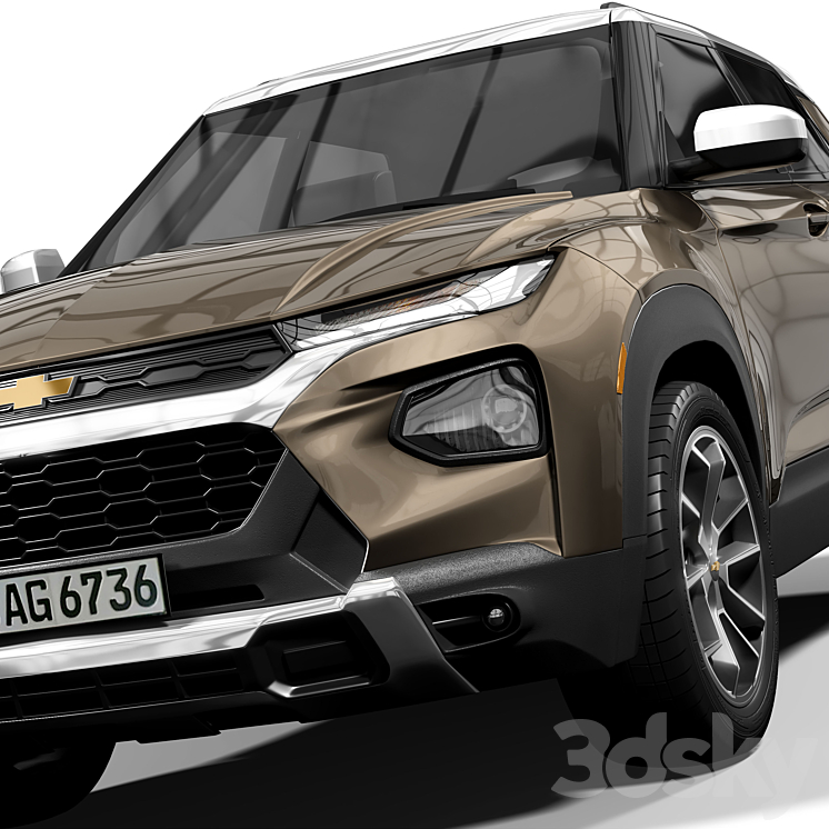 Chevrolet Trailblazer 2022 3DS Max Model - thumbnail 2