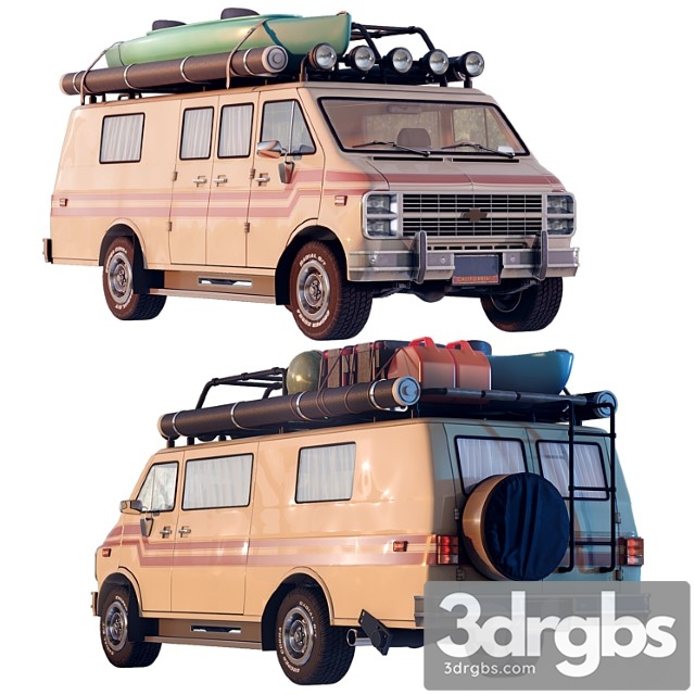 Chevrolet van 3dsmax Download - thumbnail 1