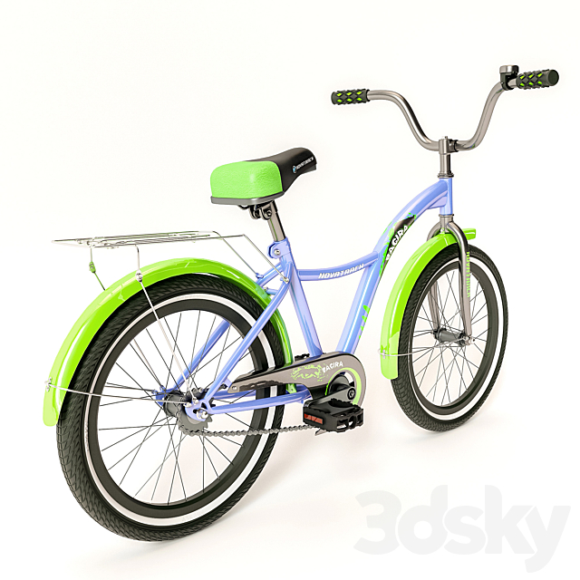 Children bicycle 3DS Max Model - thumbnail 2