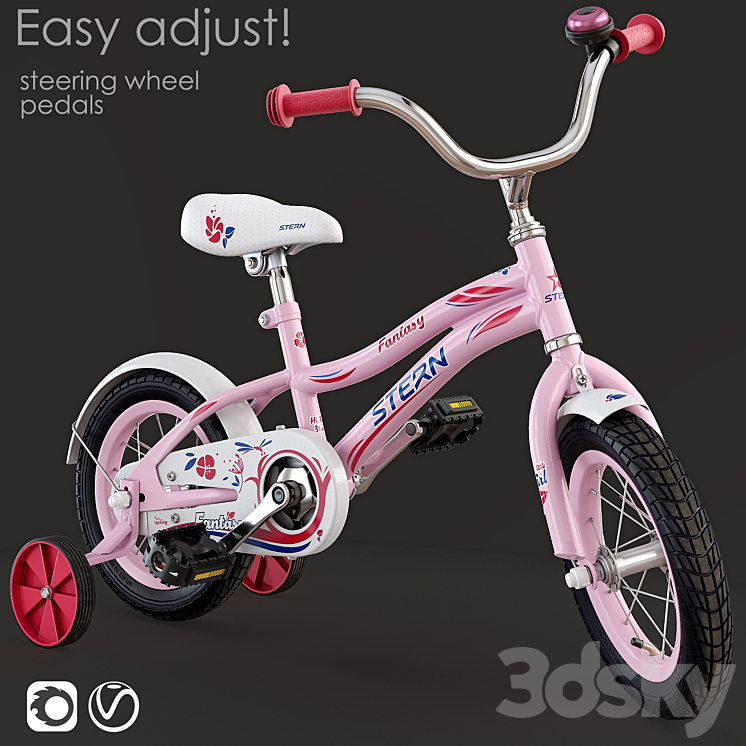 Children bicycle. STERN 3DS Max - thumbnail 1