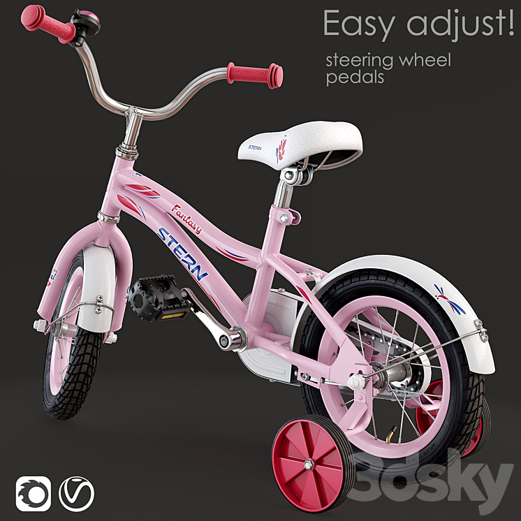 Children bicycle. STERN 3DS Max - thumbnail 2