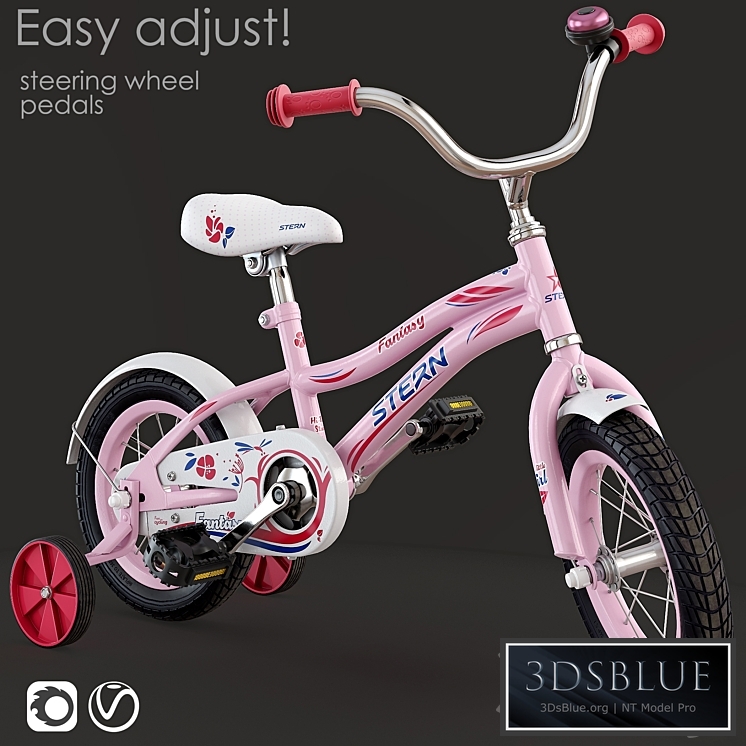 Children bicycle. STERN 3DS Max - thumbnail 3