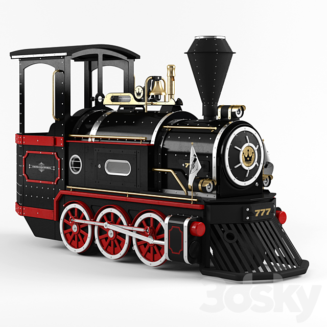 Children’s Train 3ds Max - thumbnail 1