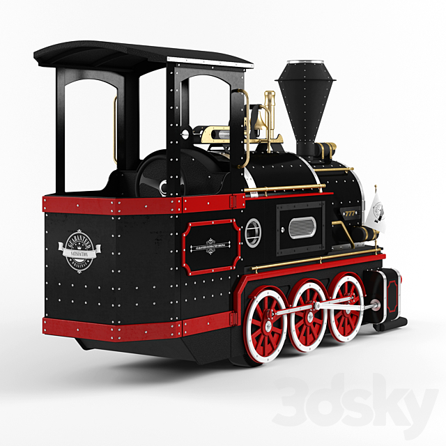 Children’s Train 3ds Max - thumbnail 2