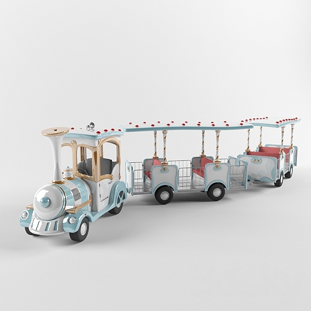 Children’s train 3ds Max - thumbnail 1