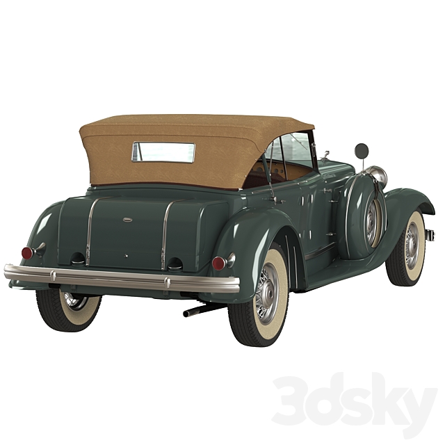 Chrysler Imperial Roadster 1932 3DS Max Model - thumbnail 3