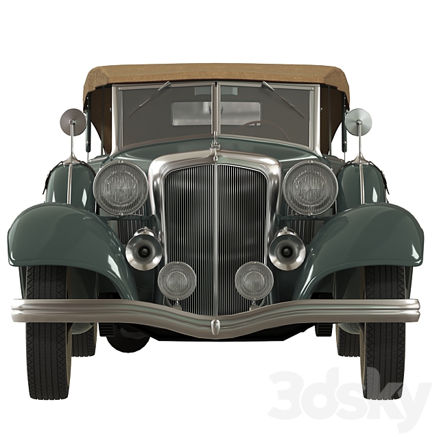 Chrysler Imperial Roadster 1932 3DS Max Model - thumbnail 5