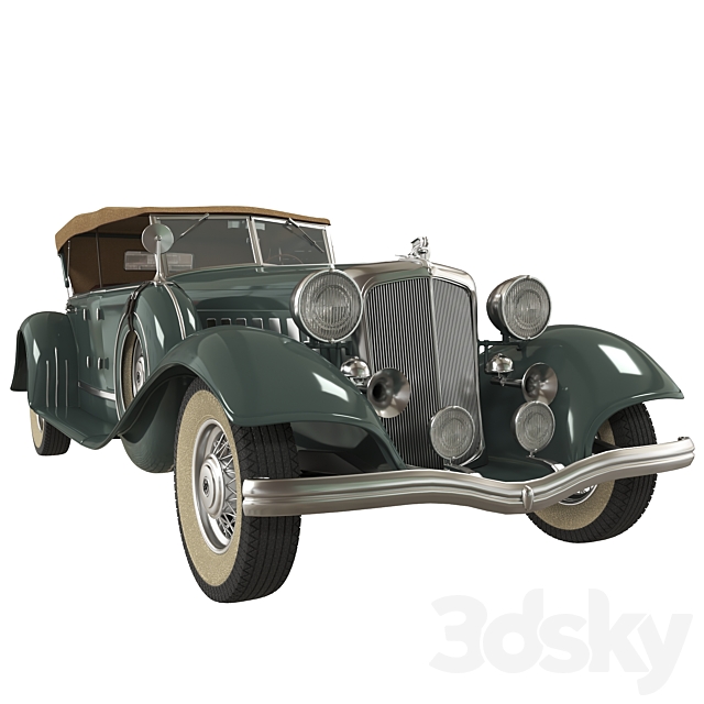 Chrysler Imperial Roadster 1932 3DS Max Model - thumbnail 6