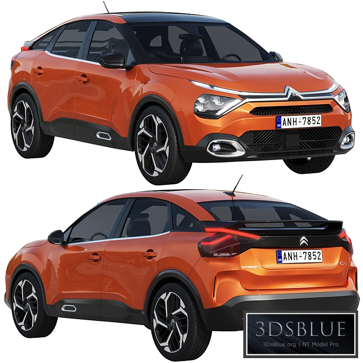 Citroen C4 2021 3DS Max - thumbnail 3