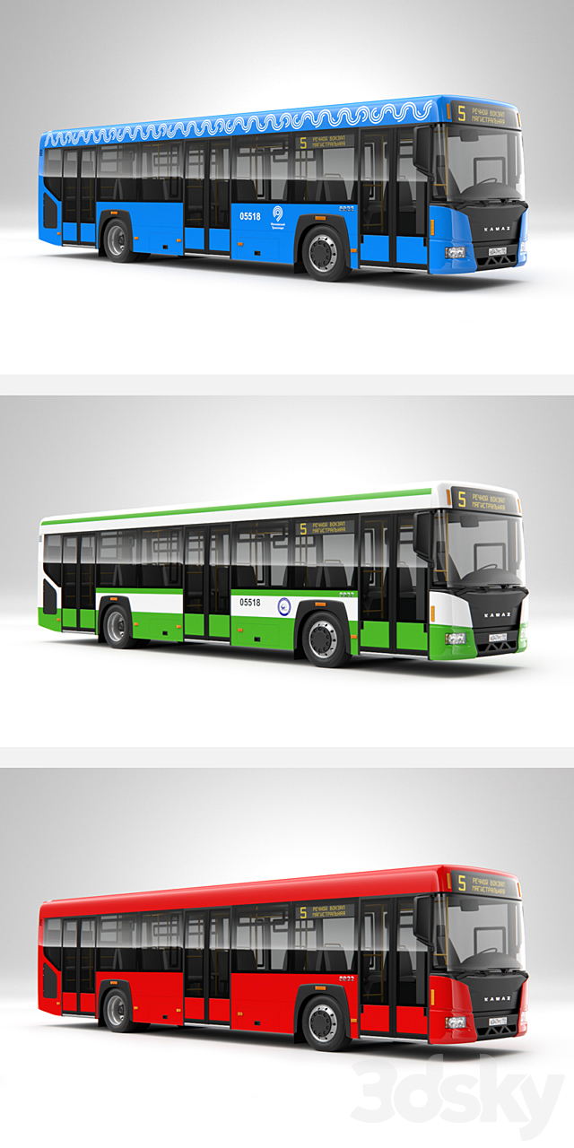 City Bus 3DSMax File - thumbnail 2