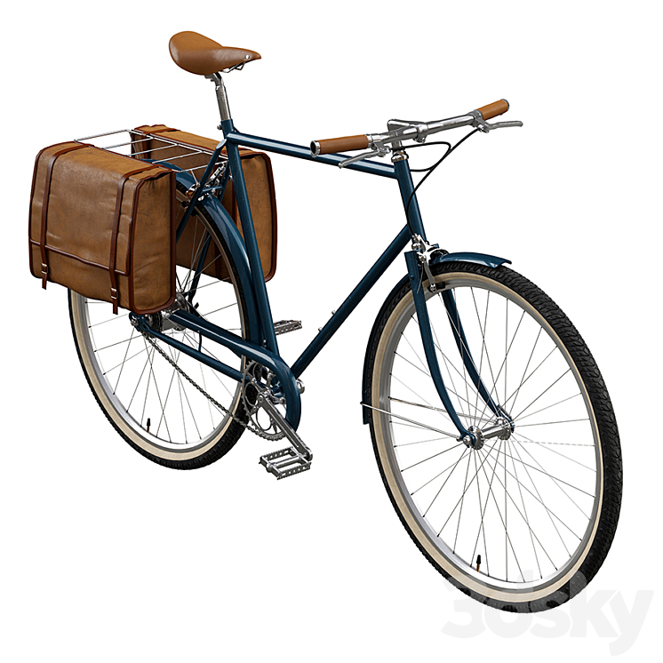 Classic bicycle in two versions 3DS Max - thumbnail 1