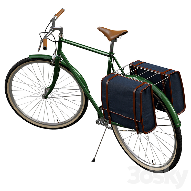 Classic bicycle in two versions 3DS Max - thumbnail 2