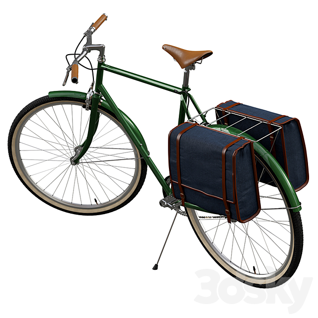 Classic bicycle in two versions 3DSMax File - thumbnail 2