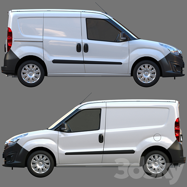 commercial van 3DS Max Model - thumbnail 3