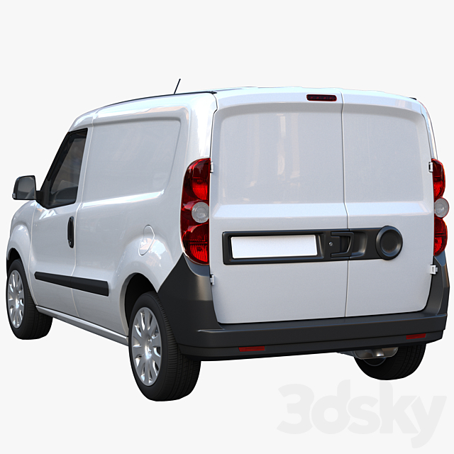 commercial van 3DS Max Model - thumbnail 4