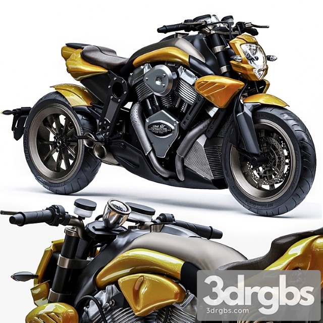 CR&S Duu Motorcycles Start at 3dsmax Download - thumbnail 1