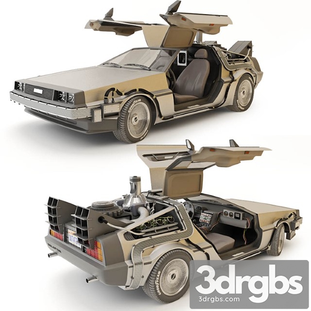 Delorean dmc-12 3dsmax Download - thumbnail 1