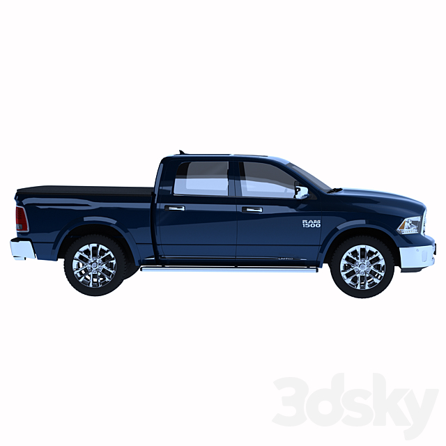 Dodge Ram 1500 3DS Max Model - thumbnail 3