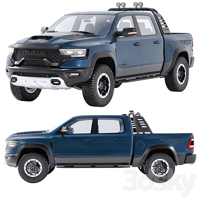 Dodge Ram 1500 TRX 3ds Max - thumbnail 2