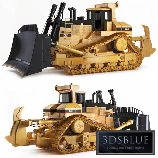 Dozer CAT D11R 3DS Max - thumbnail 3