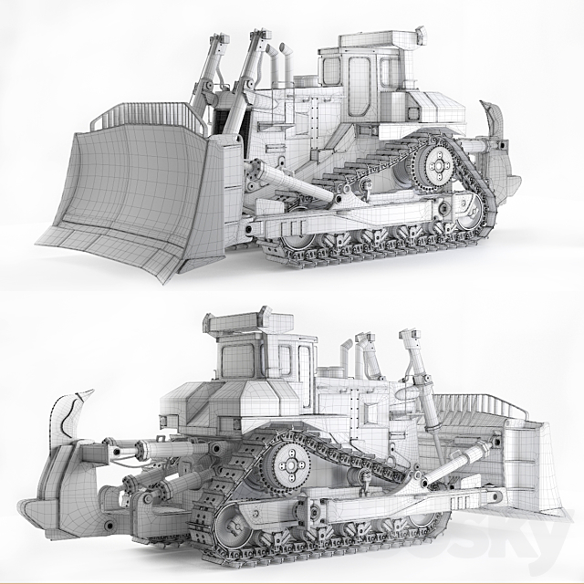 Dozer CAT D11R 3DSMax File - thumbnail 2