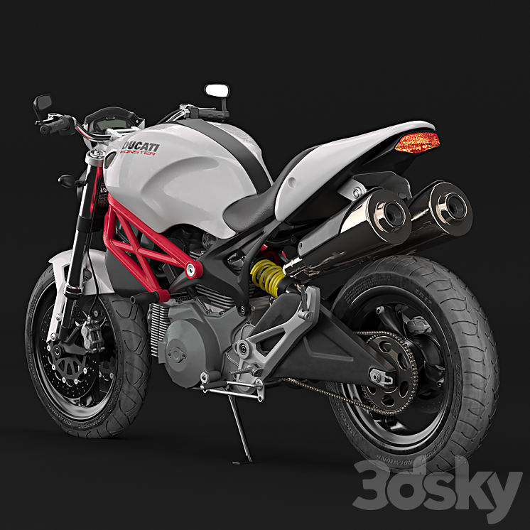 Ducati Monster 696 3DS Max - thumbnail 2