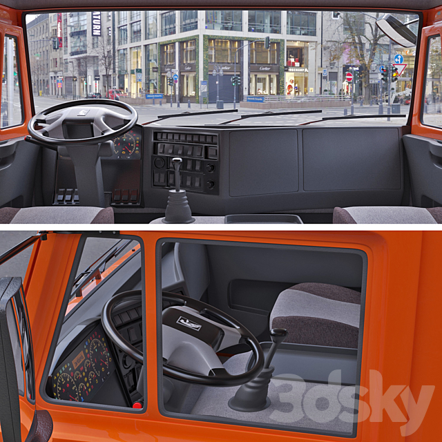 Dump truck on the KAMAZ-65115 chassis. 3DSMax File - thumbnail 6