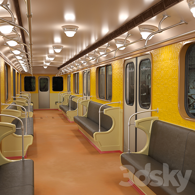 E-series subway car 3DS Max Model - thumbnail 3