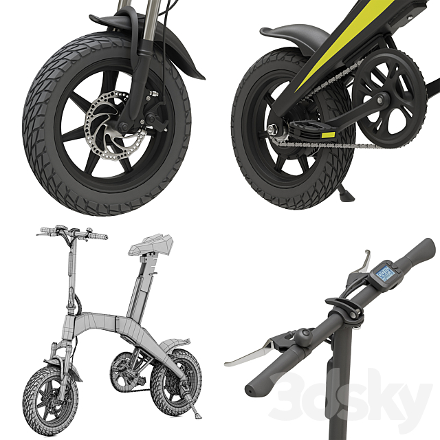 Electric Bike Like.Bike Neo 3DS Max Model - thumbnail 3