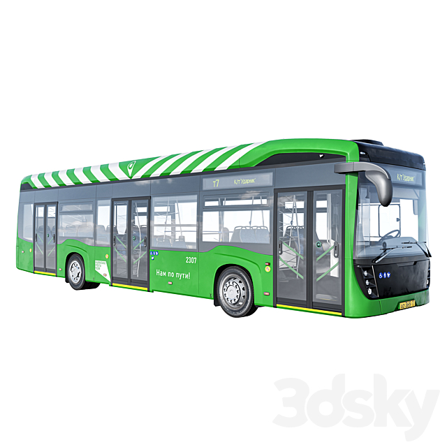 Electric bus: Perm Rostov Irkutsk 3ds Max - thumbnail 3