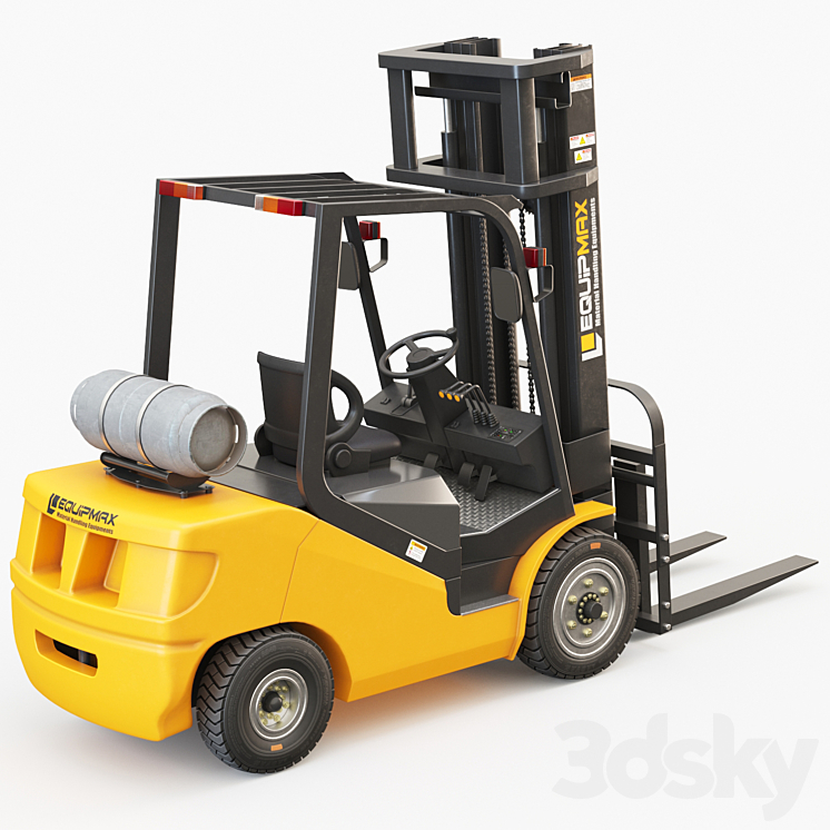 EQUIPMAX 3000 Forklift 3DS Max - thumbnail 2