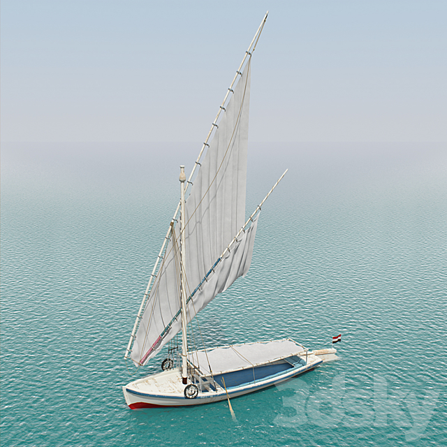 Felucca (felucca) 3DS Max Model - thumbnail 2