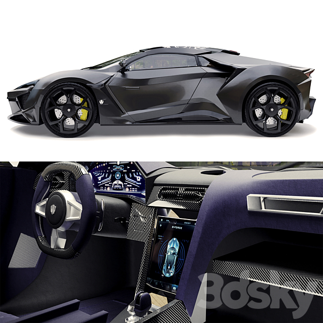 Fenyr Supersport Wmotors 3DS Max Model - thumbnail 2