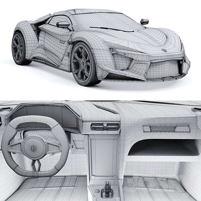 Fenyr Supersport Wmotors 3DS Max Model - thumbnail 5