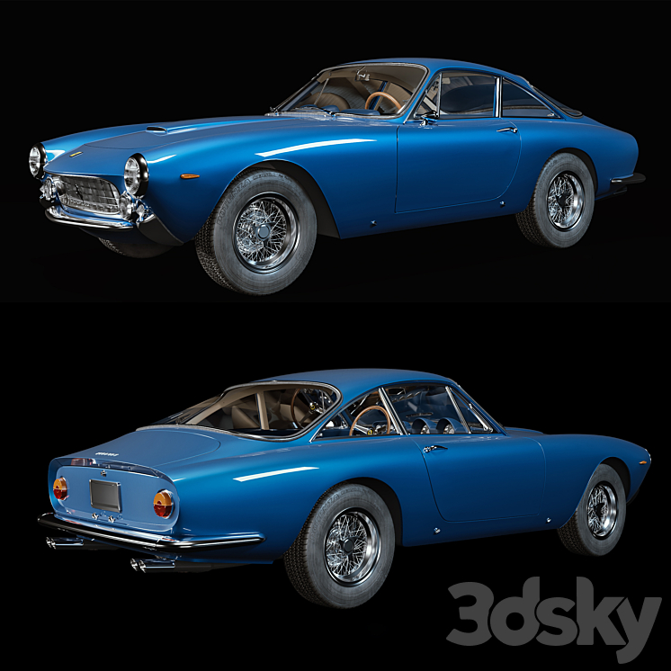 Ferrari 250 GT 3DS Max Model - thumbnail 1