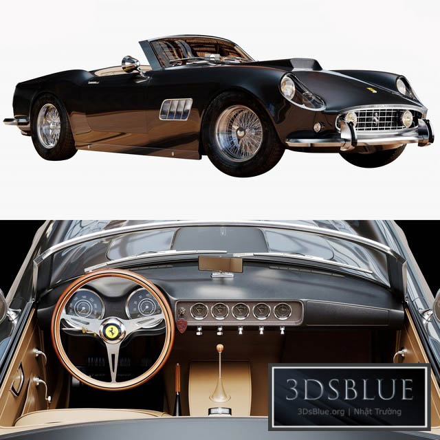 Ferrari 250 GT SWB California Spyder 3DS Max - thumbnail 3