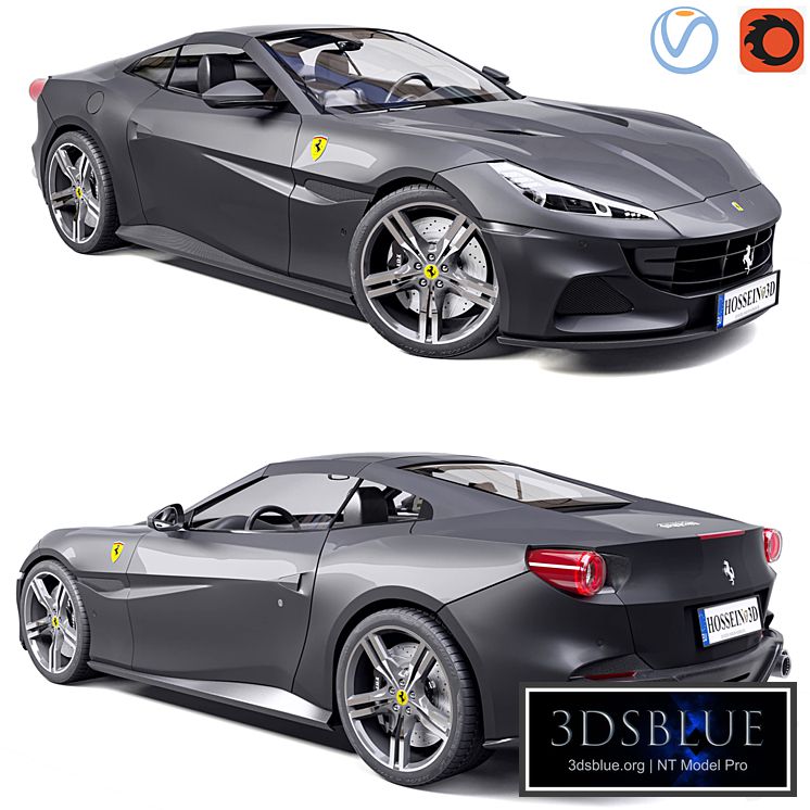 Ferrari Portofino 3DS Max - thumbnail 3