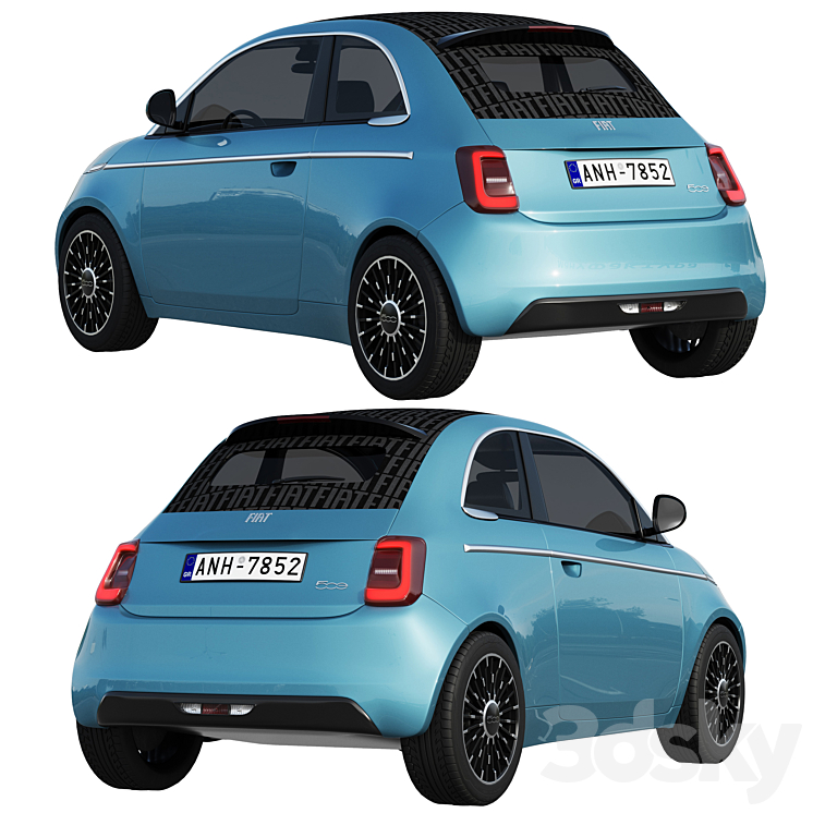 Fiat 500 La Prima 2021 3DS Max - thumbnail 2