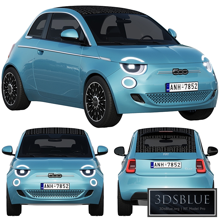 Fiat 500 La Prima 2021 3DS Max - thumbnail 3