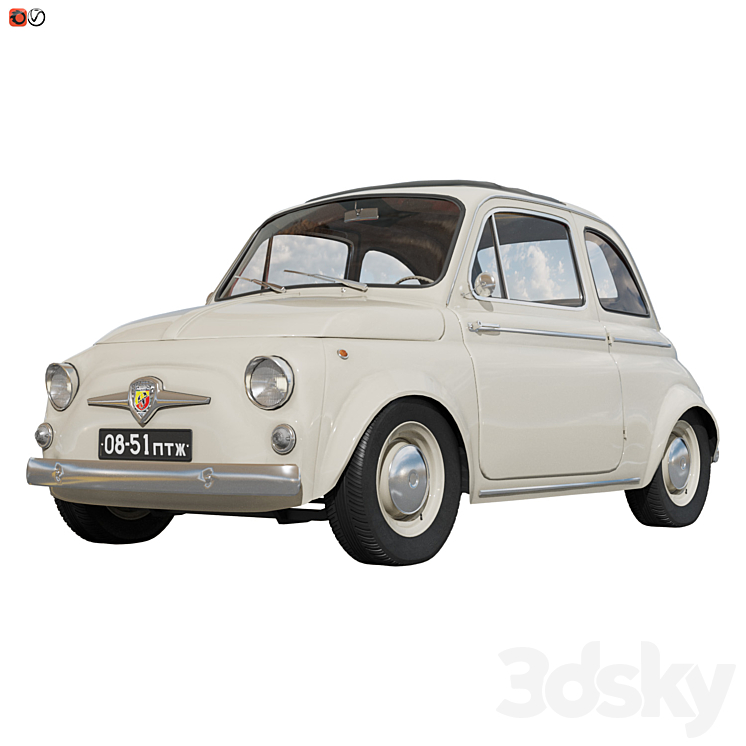 Fiat abarth 500 3DS Max - thumbnail 1