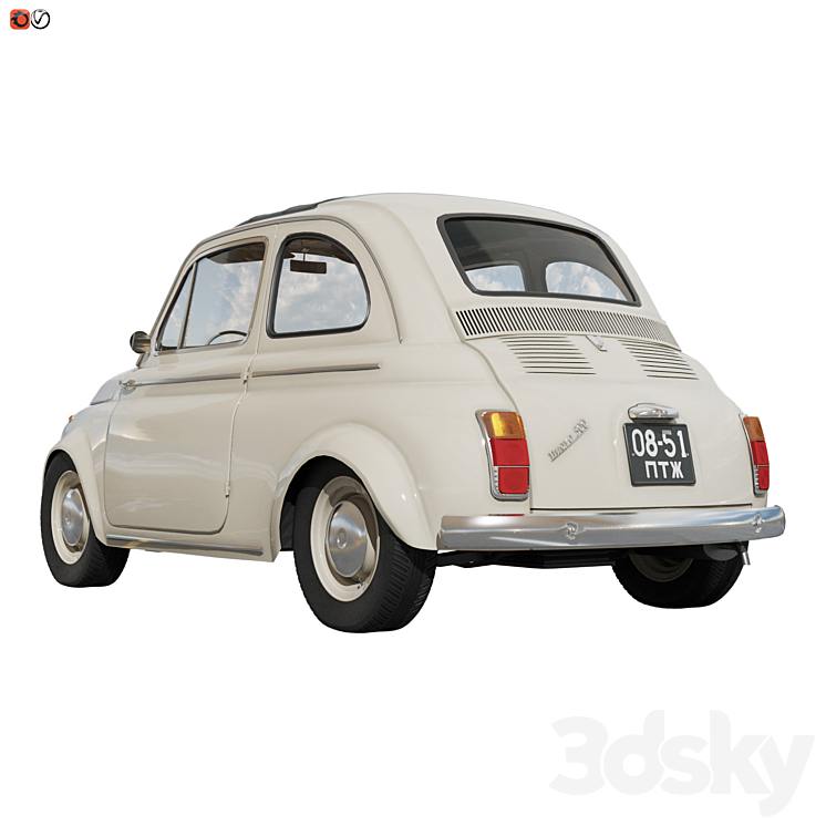 Fiat abarth 500 3DS Max - thumbnail 2